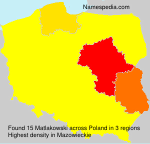 Surname Matlakowski in Poland Surname Matlakowski in Poland