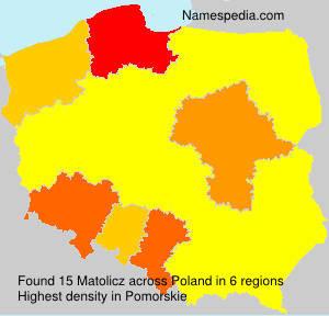 Surname Matolicz in Poland Surname Matolicz in Poland