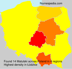 Surname Matulski in Poland Surname Matulski in Poland
