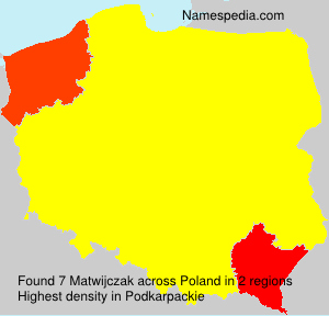 Surname Matwijczak in Poland Surname Matwijczak in Poland