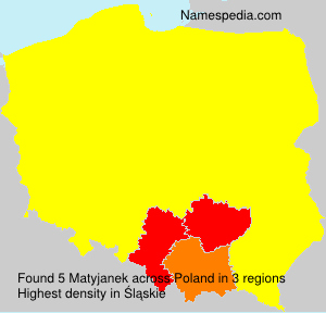 Surname Matyjanek in Poland Surname Matyjanek in Poland