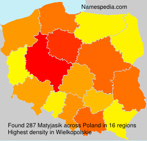 Surname Matyjasik in Poland Surname Matyjasik in Poland