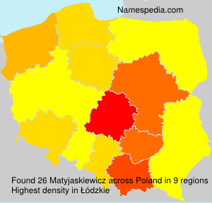 Surname Matyjaskiewicz in Poland Surname Matyjaskiewicz in Poland