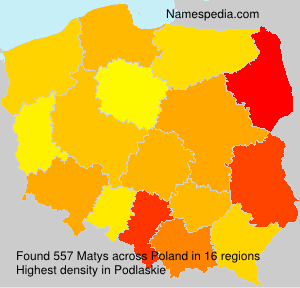 Surname Matys in Poland Surname Matys in Poland
