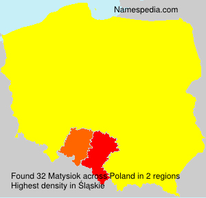 Surname Matysiok in Poland Surname Matysiok in Poland
