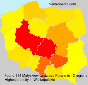 Surname Matyskiewicz in Poland Surname Matyskiewicz in Poland