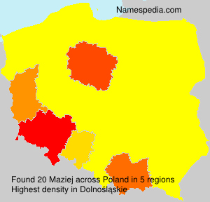 Surname Maziej in Poland Surname Maziej in Poland