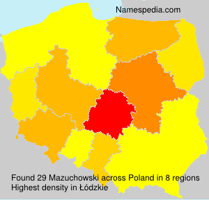 Surname Mazuchowski in Poland Surname Mazuchowski in Poland