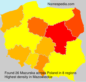 Surname Mazurska in Poland Surname Mazurska in Poland