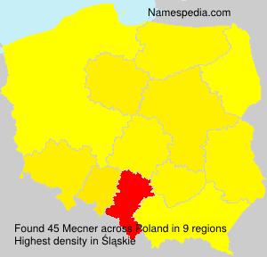 Surname Mecner in Poland Surname Mecner in Poland