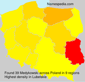 Surname Medykowski in Poland Surname Medykowski in Poland