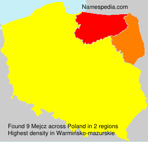 Surname Mejcz in Poland
