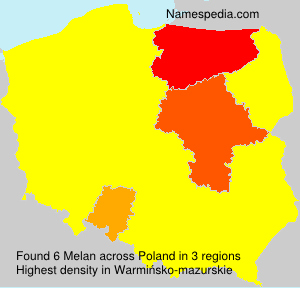 Surname Melan in Poland Surname Melan in Poland