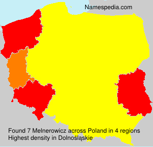 Surname Melnerowicz in Poland Surname Melnerowicz in Poland