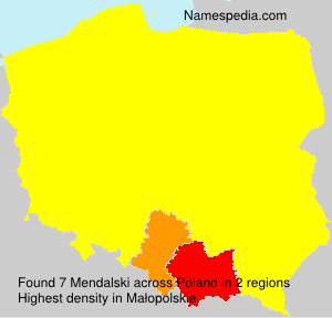 Surname Mendalski in Poland Surname Mendalski in Poland