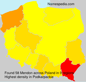 Surname Mendon in Poland Surname Mendon in Poland