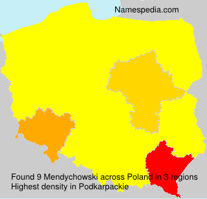 Surname Mendychowski in Poland Surname Mendychowski in Poland