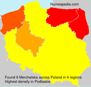 Surname Merchelska in Poland Surname Merchelska in Poland