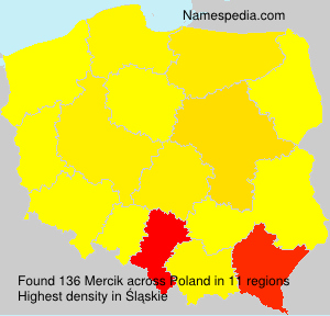 Surname Mercik in Poland Surname Mercik in Poland