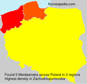 Surname Merdasinska in Poland Surname Merdasinska in Poland