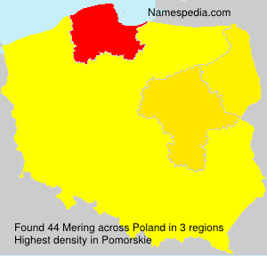 Surname Mering in Poland Surname Mering in Poland