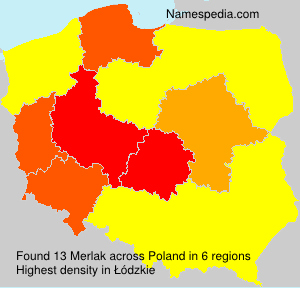 Surname Merlak in Poland Surname Merlak in Poland
