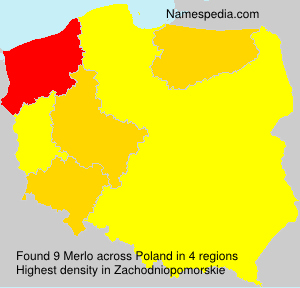 Surname Merlo in Poland Surname Merlo in Poland