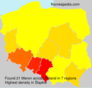 Surname Meron in Poland Surname Meron in Poland