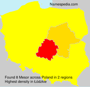 Surname Mesor in Poland Surname Mesor in Poland