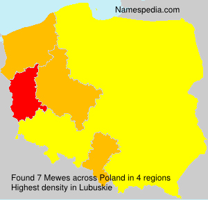 Surname Mewes in Poland Surname Mewes in Poland