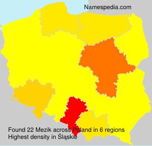Surname Mezik in Poland Surname Mezik in Poland