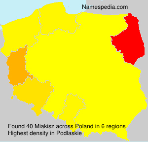Surname Miakisz in Poland