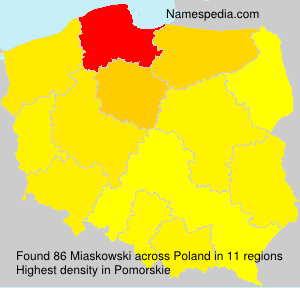 Surname Miaskowski in Poland Surname Miaskowski in Poland