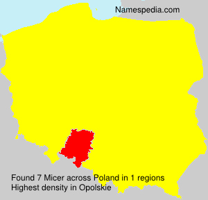Surname Micer in Poland Surname Micer in Poland