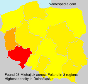 Surname Michajluk in Poland Surname Michajluk in Poland