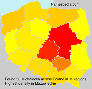 Surname Michalecka in Poland Surname Michalecka in Poland