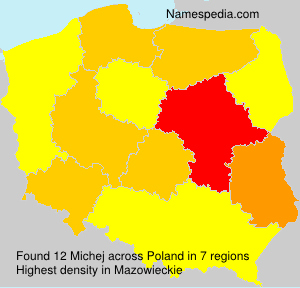 Surname Michej in Poland Surname Michej in Poland