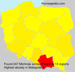 Surname Michniak in Poland Surname Michniak in Poland