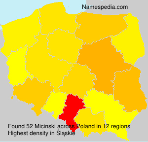 Surname Micinski in Poland Surname Micinski in Poland