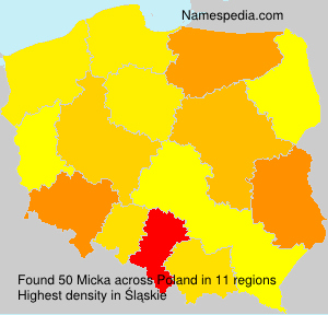Surname Micka in Poland Surname Micka in Poland