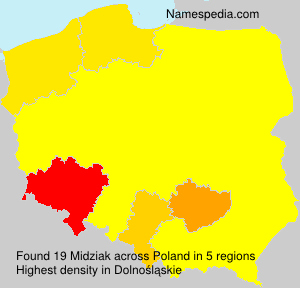 Surname Midziak in Poland Surname Midziak in Poland