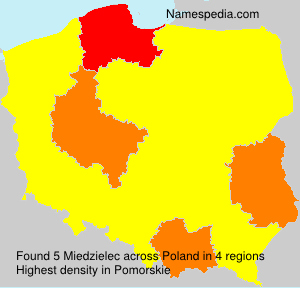 Surname Miedzielec in Poland Surname Miedzielec in Poland