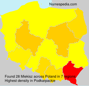 Surname Miekisz in Poland Surname Miekisz in Poland