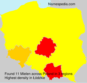 Surname Mielen in Poland Surname Mielen in Poland