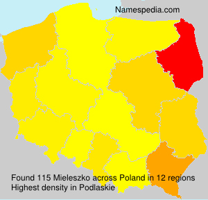 Surname Mieleszko in Poland Surname Mieleszko in Poland