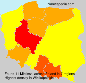 Surname Mielinski in Poland Surname Mielinski in Poland