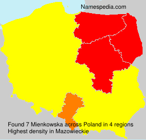 Surname Mienkowska in Poland Surname Mienkowska in Poland