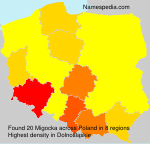 Surname Migocka in Poland Surname Migocka in Poland