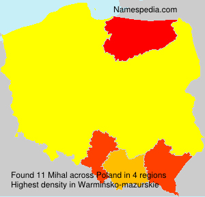 Surname Mihal in Poland Surname Mihal in Poland