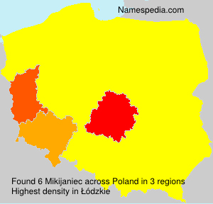 Surname Mikijaniec in Poland Surname Mikijaniec in Poland